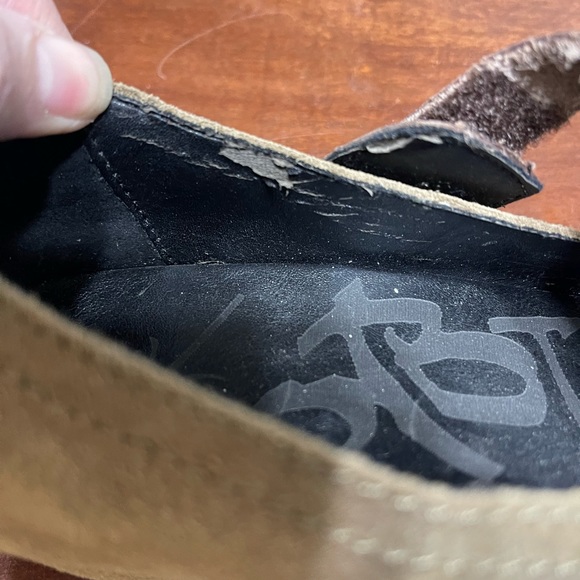 OTBT Salem leather mary Split Toe jane hidden wedge - Picture 8 of 9